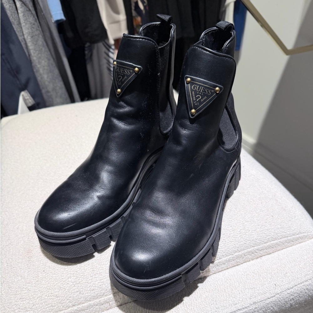 GUESS Black Ankle Boots for Women